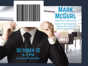 Upcoming Event: Mark McGurl Visits Duke University